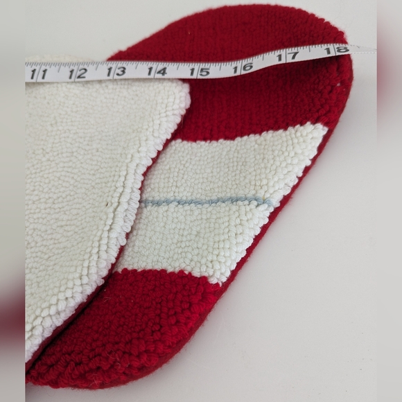 NEW Large Hand Hooked 3D Santa Christmas Stocking Chunky 20.5" - Picture 11 of 13